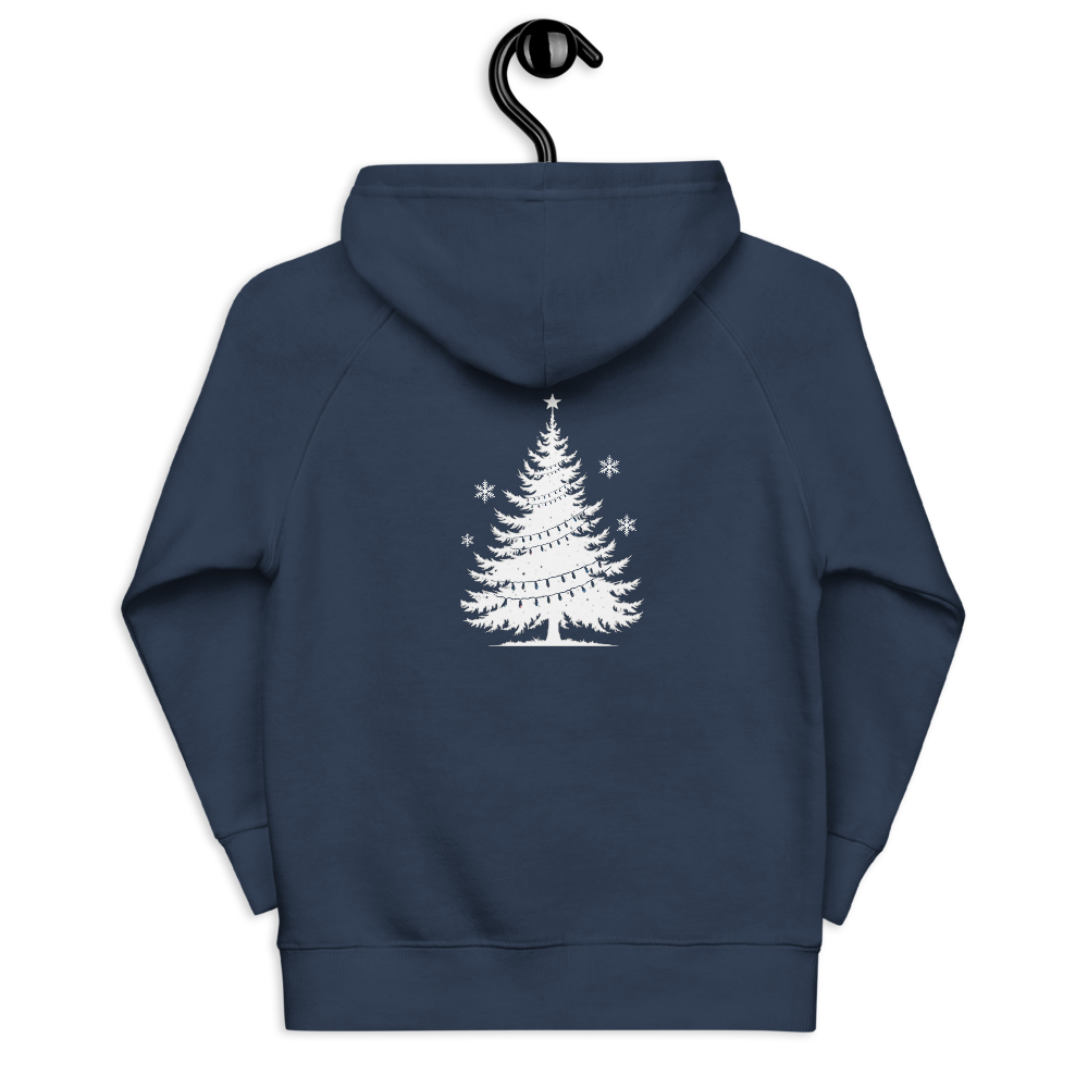 Kids eco Christmas hoodie: We Live Under The Same Sky