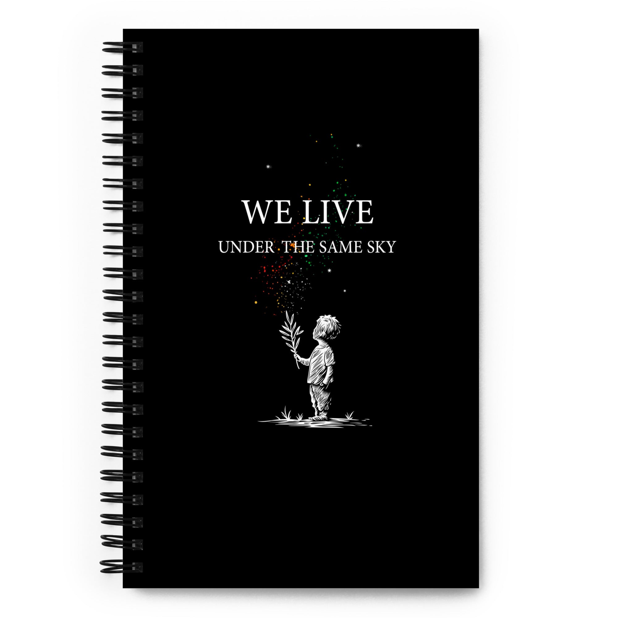 Spiral notebook: We Live Under The Same Sky